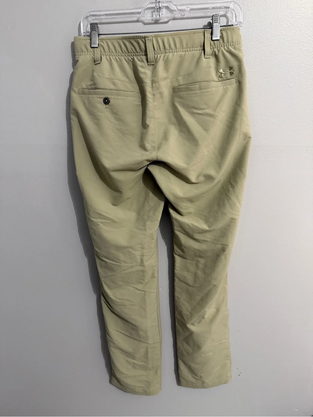 Under Armour Pants Mens 30 Tapered Match Play Golf Tan Performance Comfort